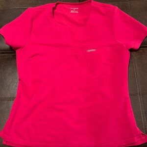 Jaanuu Hot Pink Scrub Set